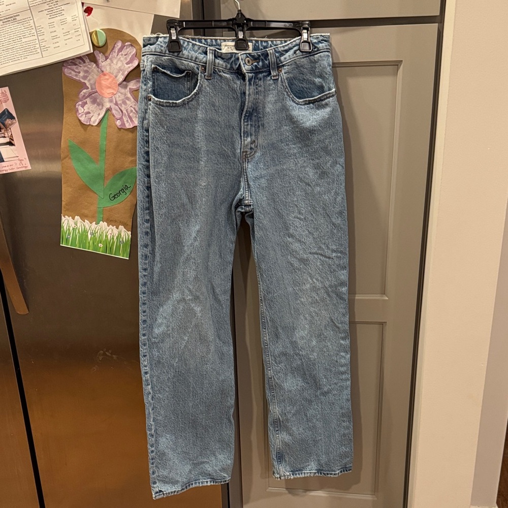 Abercrombie & Fitch 90s Relaxed High Rise Jeans Curve Love